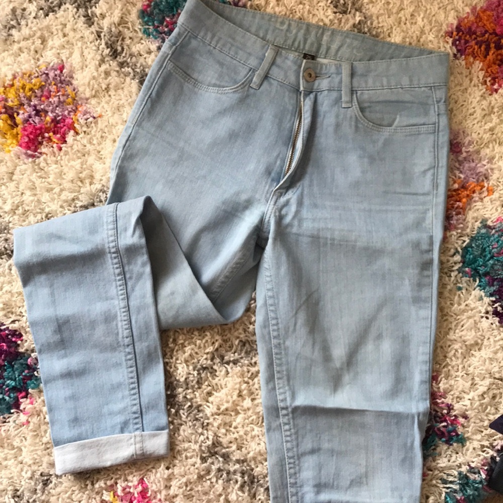 By Corpus high waisted pale blue jeans